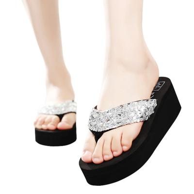 China Wholesale Slipper Sandal Summer Beach Slipper Fashion Trend Fashion Trend Lady High Heel Ladies High Heel Flip Flops Slippers for sale