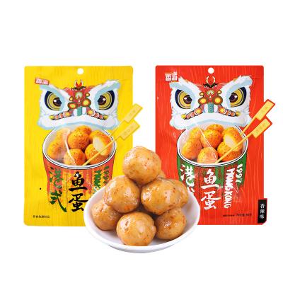 China 2021 Spicy Spicy Fish and Egg Snacks 90g China Normal Hot Selling Barbecue Fish Ball Bestselling Snacks for sale