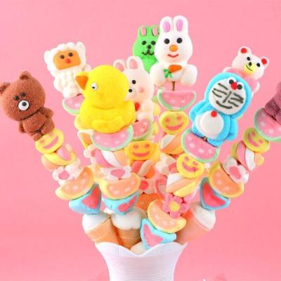 China Hot Natural Christmas String Lollipop Children's Mixed Candy Cartoon Marshmallow for sale