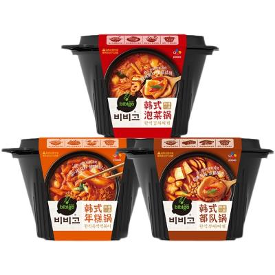 China Small 610g kimchi rice cake Korean troops self-heating hot self-heating food self-heating dry hot pot for sale