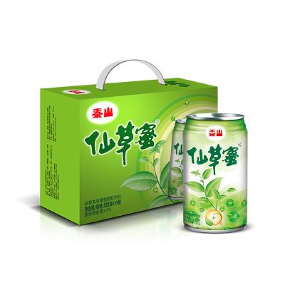 China Taishan Xiancao Honey Baked Xiancao Normal Black Jelly Jelly Cool 330ml 12 Boxes Leisure Herbal Tea Drink for sale