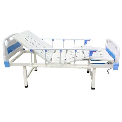 China Hospital Medical Movable Two-Crank Manual Hospital Bed Medical Bed for sale