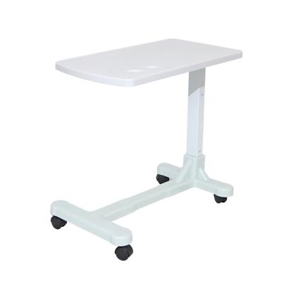 China Traditional Factory Price ABS Plastic Mobile Hospital Overbed Table Adjustable Hospital Tables for sale