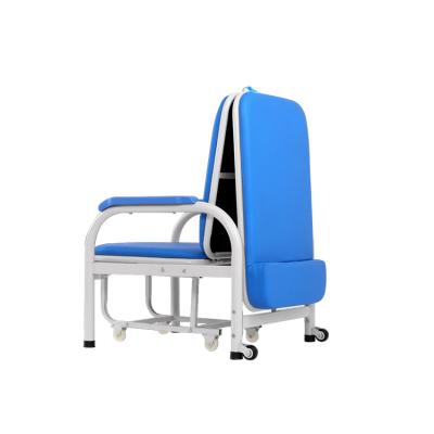 China Traditional Hospital Foldable Patient Room Accompanying Medical Escort Folding Chair For Sale for sale