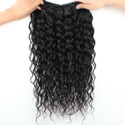 China Water Wave Hair Bundles Indian Virgin Remy Human Hair Indian Virgin Hair Water Wave Wet And Wavy for sale