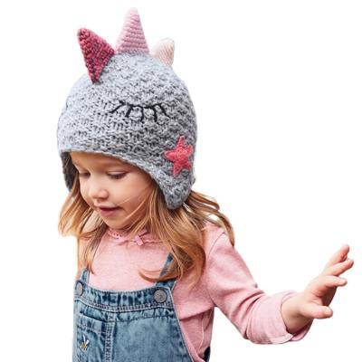 China COMMON Wholesale Fashion Funny Kids Knitted Beanie Cute Winter Hats Animal for sale