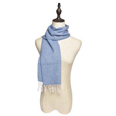 China Winter new arrival factory color pashmina wool scarf white mufflers wraps shawls and scarves for sale