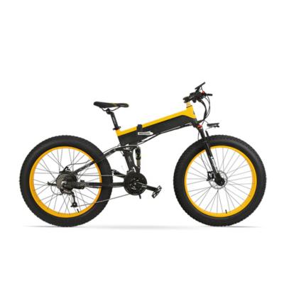 China 48V 13Ah IDS Battery Disc Brake Full Suspension Fat Folding Electric Bike 500W 750W F/R Multifunctional Type Electric Bike for sale