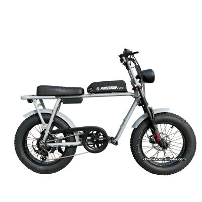 China China Full Suspension Power Aluminum Alloy 48V 500W 750W 1000W Retro Vintage E Bike Mountain Dirt Ebike Fat Tire Cheap Electric Bike for sale