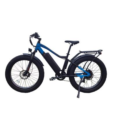 China Aluminum Alloy 48V 15Ah High Speed ​​Step Over Electric Bicycle 26 Inch E-Bike 750 Watt Powerful Mountain Hunting Fat Bike For Sale for sale