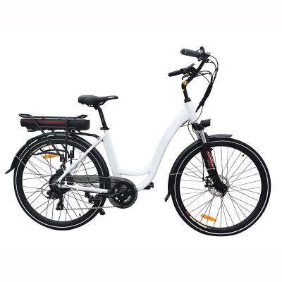 China 700c/28inch Standard Electric Bike Woman Ladies 48V 14Ah Lithium Battery Electric Bicycle City Ebike for sale