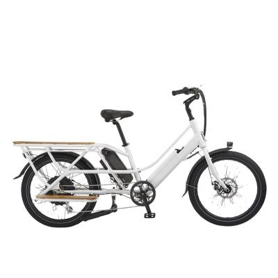 China 48V 14Ah Standard Battery Dual IDS Electric Cargo Bike 500W 750W Electric Bike With Long Seat for sale