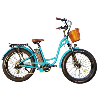 China Hot sale 48V 750W 15ah aluminum alloy lithium battery step by fat tire electric bike for sale