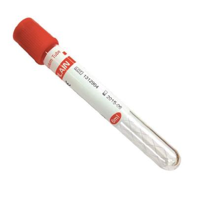 China Disposable 1 - 10 Ml Blood Collection Tube Plain Glass PET Plastic Injection for sale