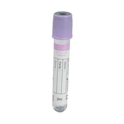 China Medical Purple Vacuum / Non Vacuum K3 EDTA Blood Collection Tube For Single Use for sale