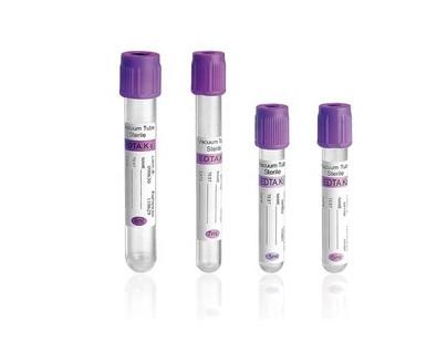 China Customized  2ml Purple Cap Blood Collection Tube Excellent Performance Additive for sale