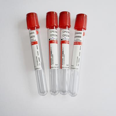 China Sterile Safety Plain Red Top Blood Tubes CE ISO 13485 Certificated for sale