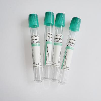 China Professional  PET Glass Lithium Heparin Tube Quick Plasma Separation for sale