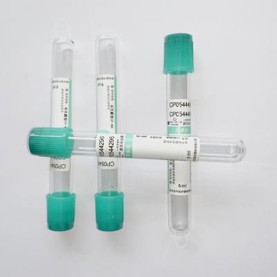 China Heparin Additive Lithium Heparin Tube Safe Vacuum Blood Test Tube for sale