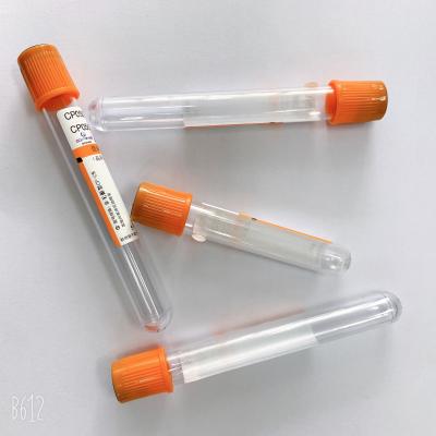 China PP Glass PET Blood Test Tube Of Serum Clot Activator 4ml 5ml Hospital Use for sale