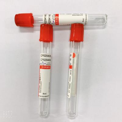 China Consumable Plain Vacuum Blood Collection Tube Non Anticoagulation for sale