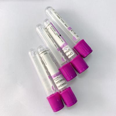 China PP Mini K2 ERA EDTA Blood Test Tube Lavender Purple Top Blood Tube for sale