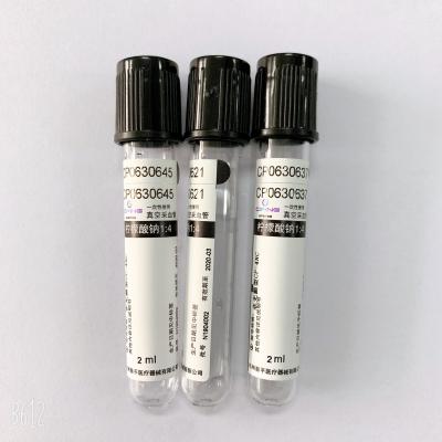 China O ANIMAL DE ESTIMAÇÃO/tubo preto de vidro 1.8ml do ESR do tampão personalizou o tamanho e o logotipo à venda