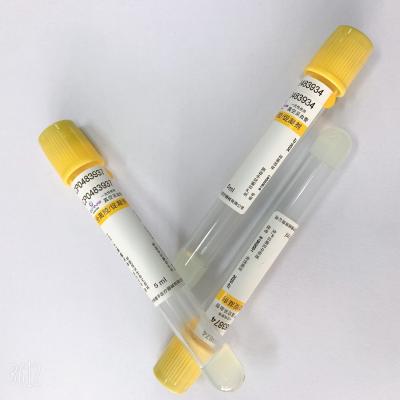 Chine Tubes de collection de sang du citrate sodique de silicium ACD de forte stabilité à vendre