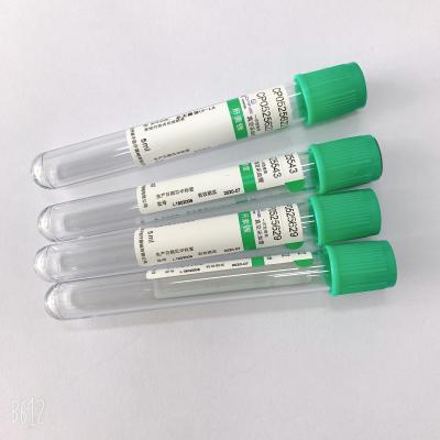 China PET / Glass  BD Sodium Heparin Blood Tube For Emergency Biochemical Tests for sale