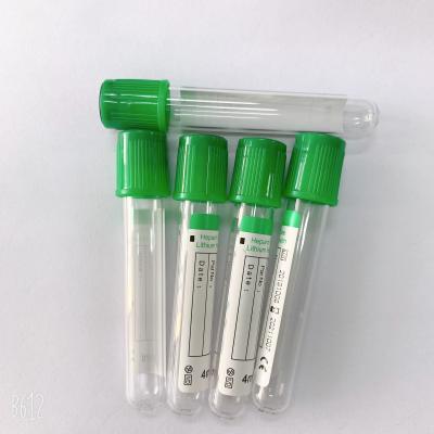 China Laboratory Disposable Lithium Heparin Tube CE ISO13485 Certificated for sale