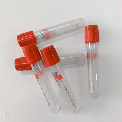 China Sterile  PET / Glass Plain Serum Tube Non Activator 3ml 5ml 10ml for sale