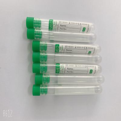 China 5ml PP Evacuated  Non Vacuum Blood Collection Tube Leakage Proof for sale