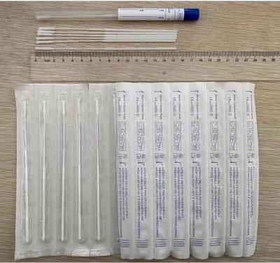 중국 의학 바이러스 테스트 집합 나일론 불모 집단 면봉 13x100mm 판매용