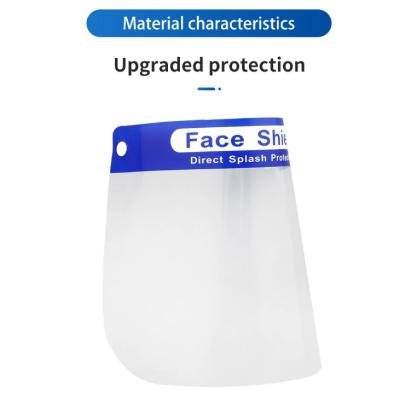 China Plastic Clear Pet Anti Splash Protective Face Shield For Medical Use for sale