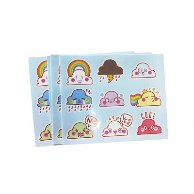 China Waterproof+Eco-friendly Kiss Cut Vinyl Self-adhesive Waterproof Planner Sticker Sheet Custom Print for sale