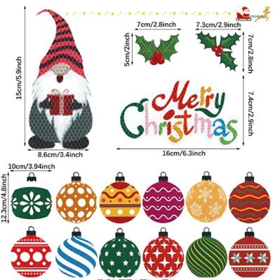 China Shape Custom Personalized Hot Sale Merry Christmasmagnetic Stickers For Business for sale