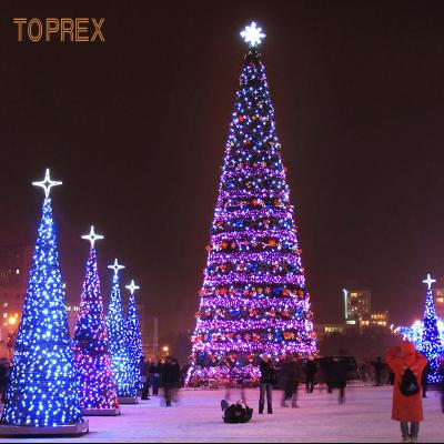 China Personalized Decoration DMX Music RGB Lighting Custom Decorative Led Smart String Christmas Tree Decoration Giant Lights for sale