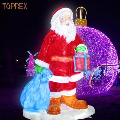 China Regular Christmas event decor safe material 3d sparkle tension size canta resin ornament for sale