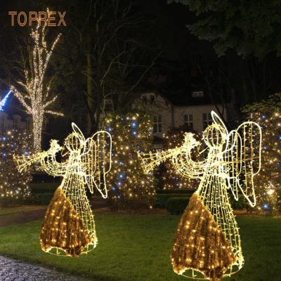 China For Theme Park Toprex 3d Street Garden Sculptures Illumination Decoration Christmas Corner Pattern Outdoor Lights for sale