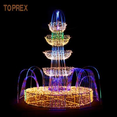 China Import LED Chip Lighting Outdoor Project RGB Color Christmas Decoration Pattern Light Led Fountain for sale