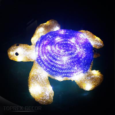 China 2019 New Product Indoor and Outdoor Garden Decoration Ideas Outdoor Decoration Sea Turtle Light Christmas Led Acrylic Animals for sale