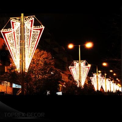 China Regular Christmas Decoration Led Toprex Shine 2d Post Mounted Street Patterns Lights for sale