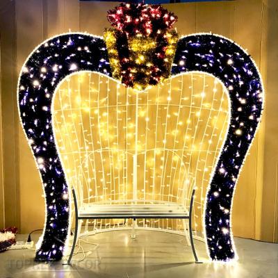 China arch light christmas led street decoration arch pattern light for outdoor commercial place for sale