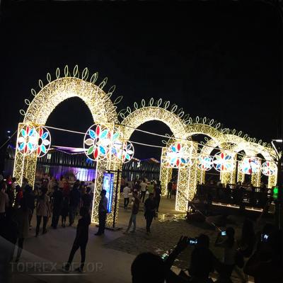 China Outdoor Festival Decoration Toprex Festival Decoration Christmas Light Led Lights Arch Lights for sale