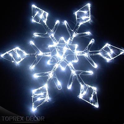 China 2020 Decorative Hotel Toprex Wedding Led Lights Metal Snowflake Ornament for sale