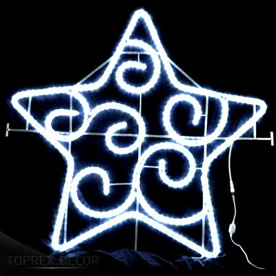 China Wholesale Regular Metal Frame Brightly White Decorative Led Star Light for sale