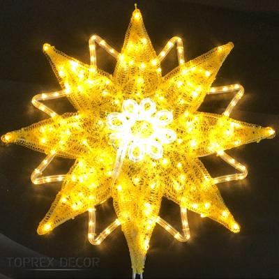 China Regular Waterproof Decorative Christmas String Light Outdoor Star Led Pattern for sale