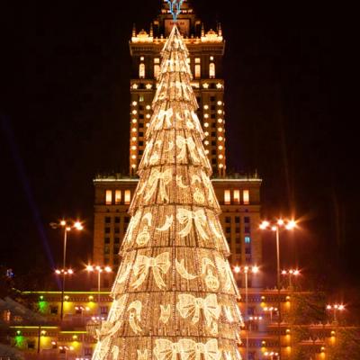 China Regular Shine Decorations Led Outdoor String Lights Giant Christmas Tree for sale