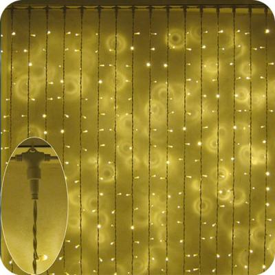 China Romantic Waterproof Regular Brightness Night Decoration IP65 RGB Single Color Led Curtain String Light for sale