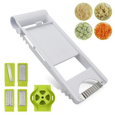 China Sustainable Kitchen Tools Vegetable Slicer Chopper Shredder Multifunctional Adjustable Steel Blade Manual Fruit Cutter Not to Sustain Daily for sale